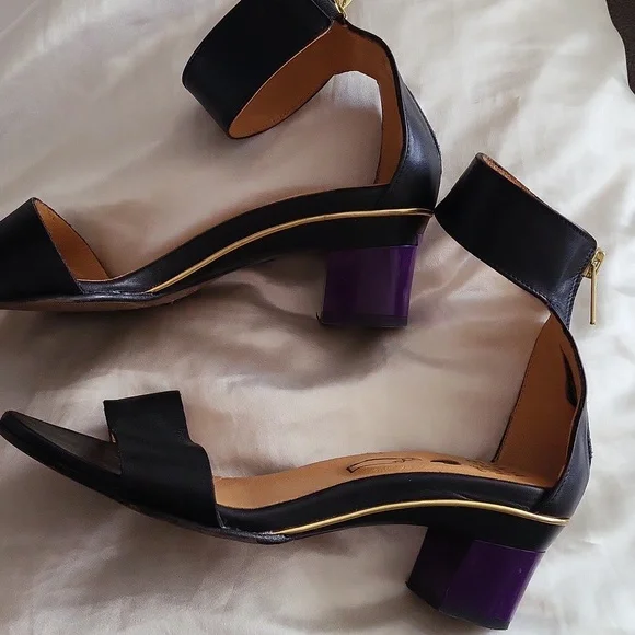 Tanya health size 5 leather heels with detachable heel - Picture 4 of 6